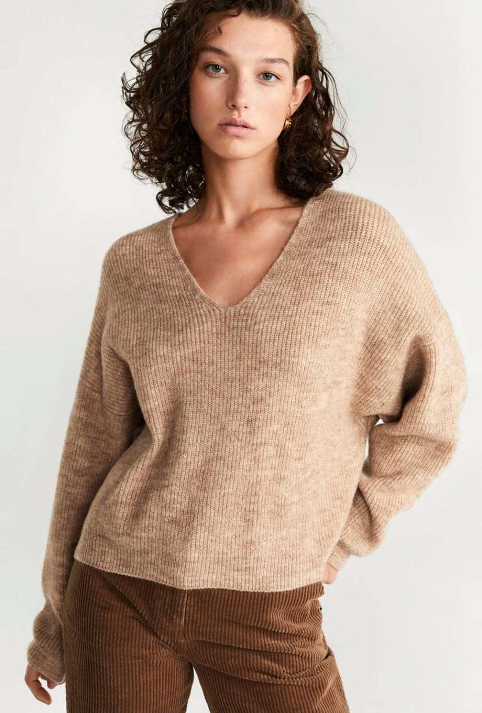 Beige Knitted Sweater