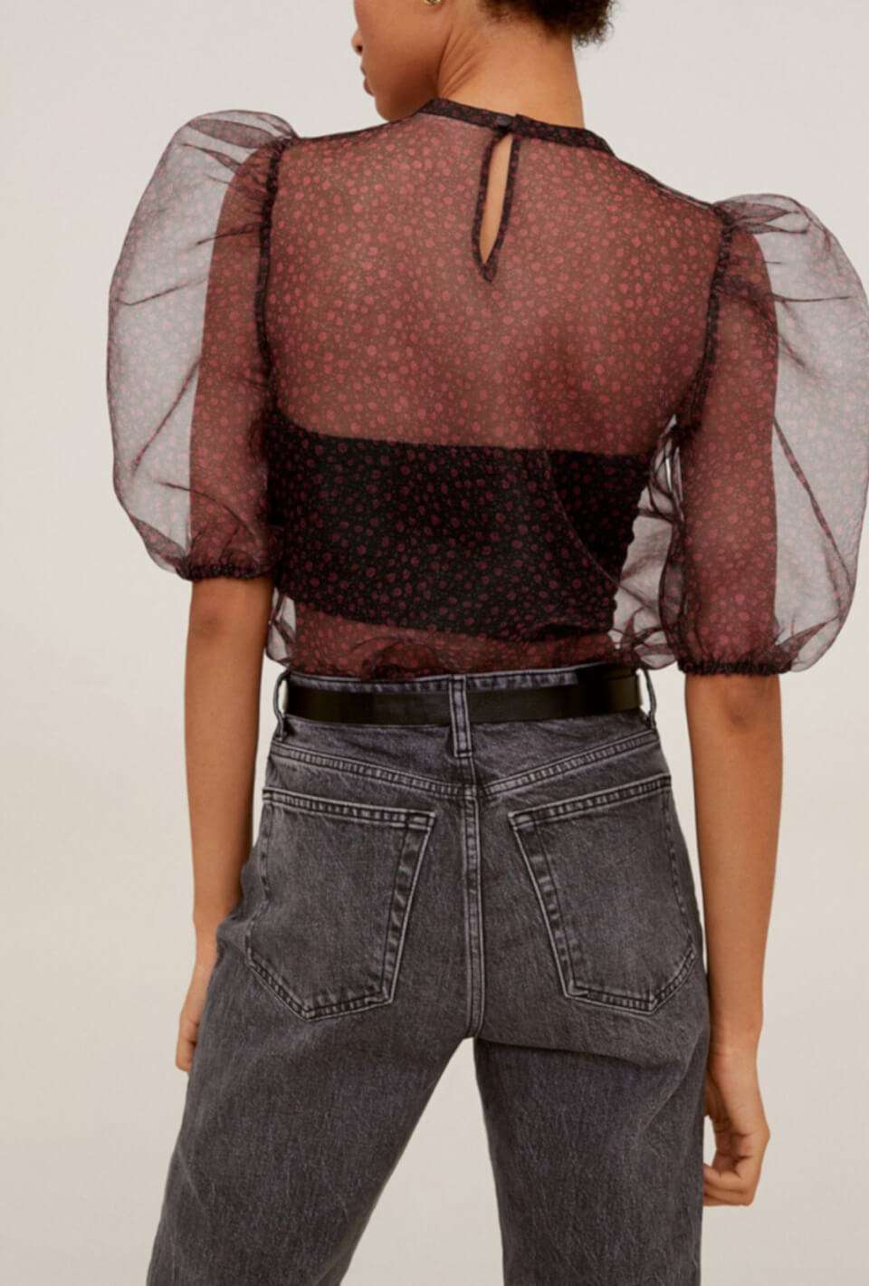 Sheer Black Blouse