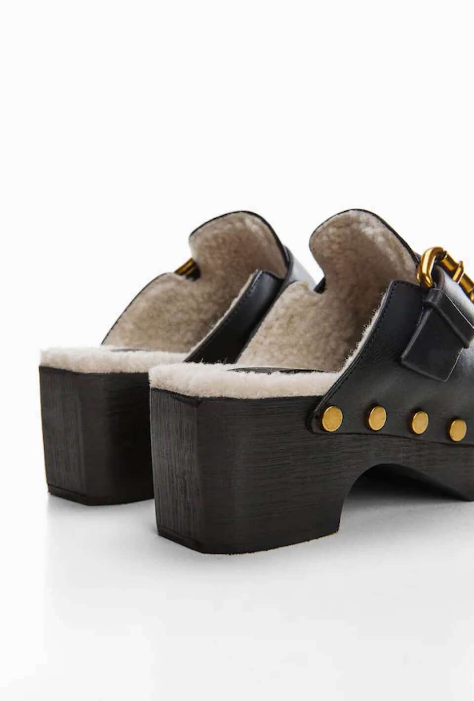 Studded Leather Slippers